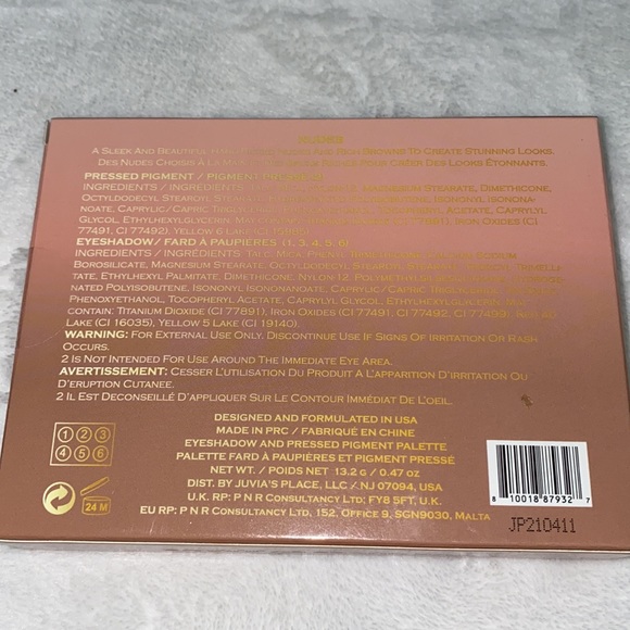 $18 Closet Clearout is below my best offer! BNB The  Nudes by Juvia’s eye pallet - Picture 3 of 6